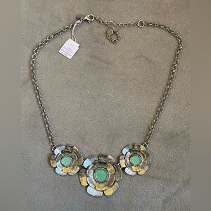 Lia Sophia. Lilly Pad Necklace.